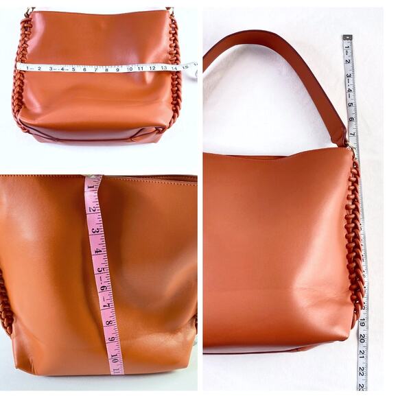 Latouche Burnt Sienna Braided Seam Shoulder Bag - Picture 9 of 10